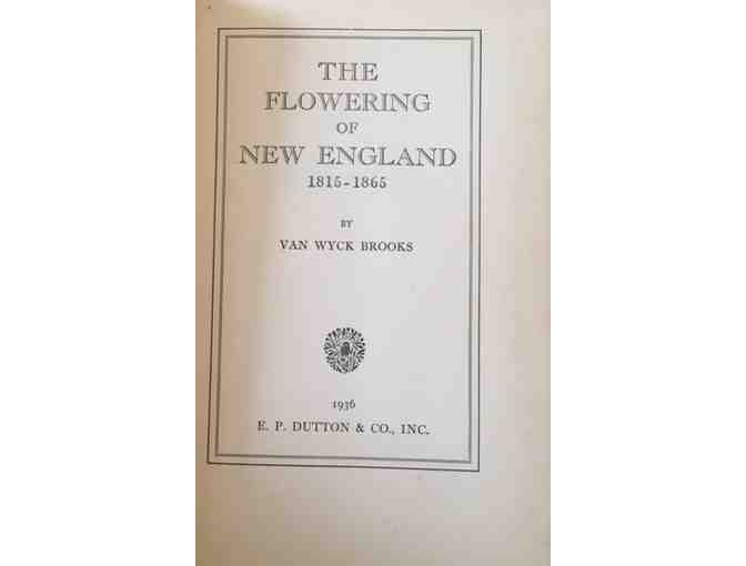 Van Wyck Brooks 2-Vol. Set Indian Summer 1865-1915 & The Flowering of New England