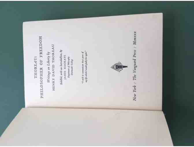 Thoreau: Philosopher of Freedom. Introduction by James Mackaye