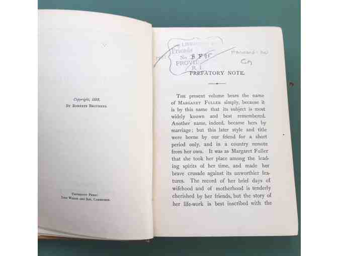 Famous Women: Margaret Fuller (Marchesa Ossoli), by Julia Howe, 1883