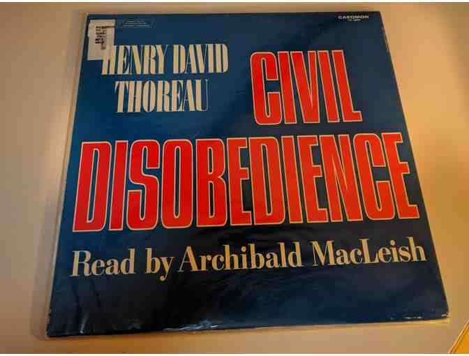 Archibald MacLeish reads 'Civil Disobedience' LP