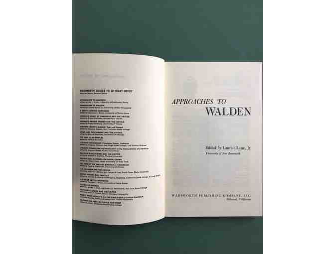 Approaches to Walden
