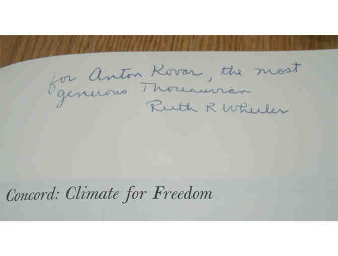 Concord: Climate for Freedom, by Ruth R. Wheeler (SIGNED)