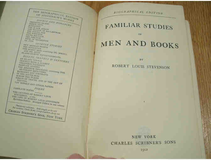 Familiar Studies of Men and Books, by Robert Louis Stevenson (1912)