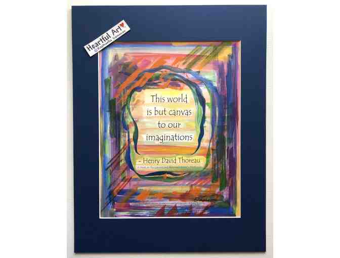 11x14 This world is but canvas Thoreau quote - Photo 1