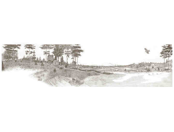 Walden Pond Panorama: circa 1846