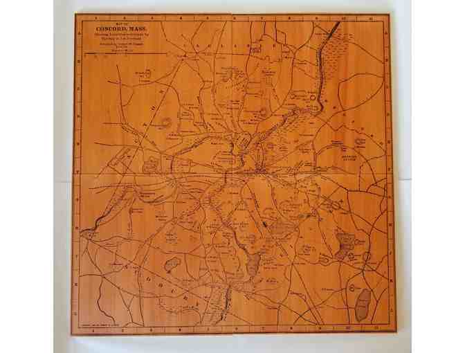 1906 Wooden Gleason Map Reproduction
