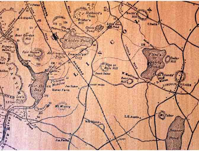 1906 Wooden Gleason Map Reproduction