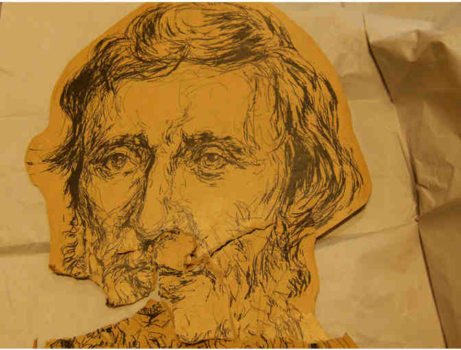 Original Drawing of Henry D. Thoreau by Hayes