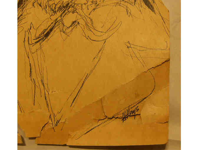 Original Drawing of Henry D. Thoreau by Hayes