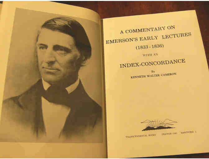 A Commentary on Emerson's Early Lectures (1833-1836) by Kenneth Walter Cameron (1962)