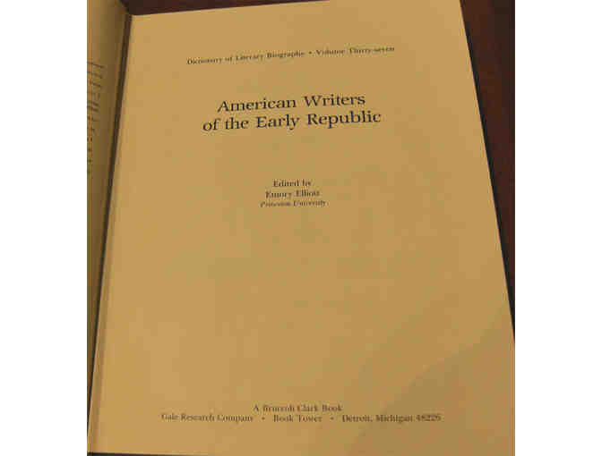 American Writers of the Early Republic (DLB 37) (1985)