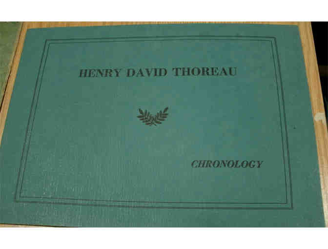 Henry David Thoreau: Chronology, compiled by Leonard F. Kleinfeld (1950)