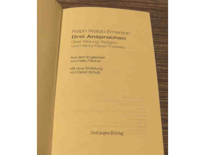 Drei Ansprachen Uber Bildung, Religion & Henry David Thoreau - Emerson (German)