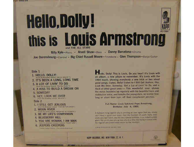 Hello Dolly! Louis Armstrong Vinyl Album (1963)
