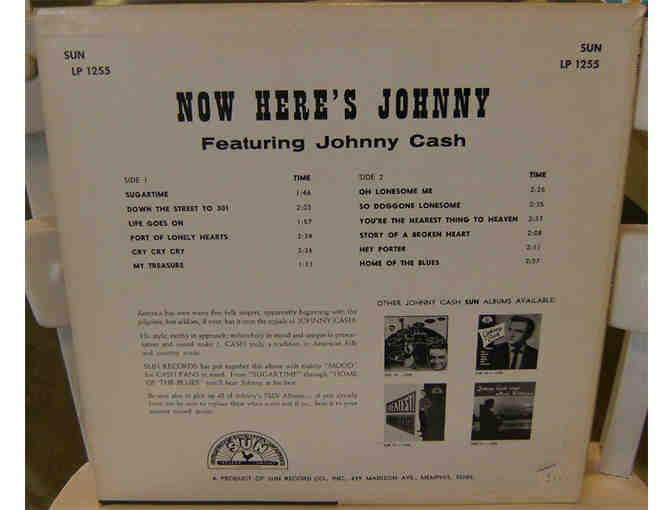 Now Here's Johnny Cash Vinyl Record Album (1961)