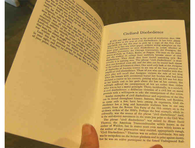 Civilized Disobedience Speech / Essay by Walter Harding (1968)