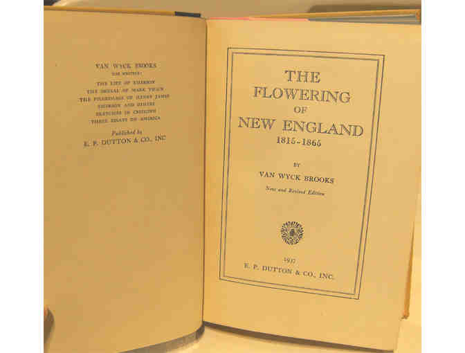 The Flowering of New England, 1815-1876, by Van Wyck Brooks (1937)