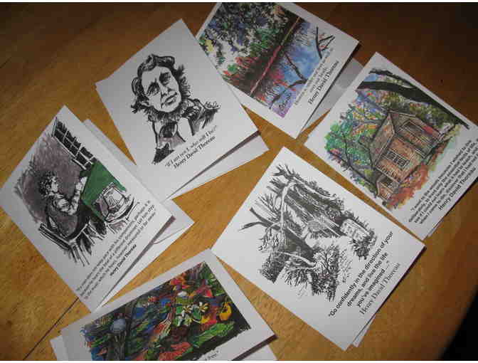 6 Thoreau-Inspired Note Cards with Envelopes, by Marianne Orlando - Photo 1