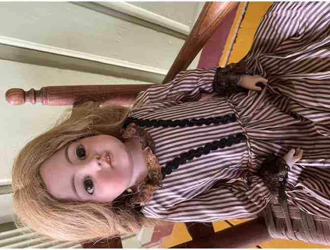 German DEP Porcelain Doll with furniture