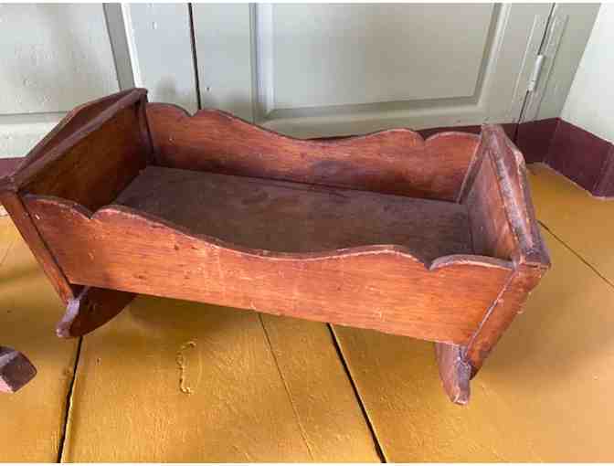 German DEP Porcelain Doll with furniture