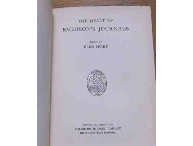 The Heart of Emerson's Journals, edited by Bliss Perry (hardcover, 1926)