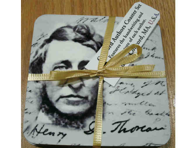 Concord Authors Coaster Set of four (cork-backed)