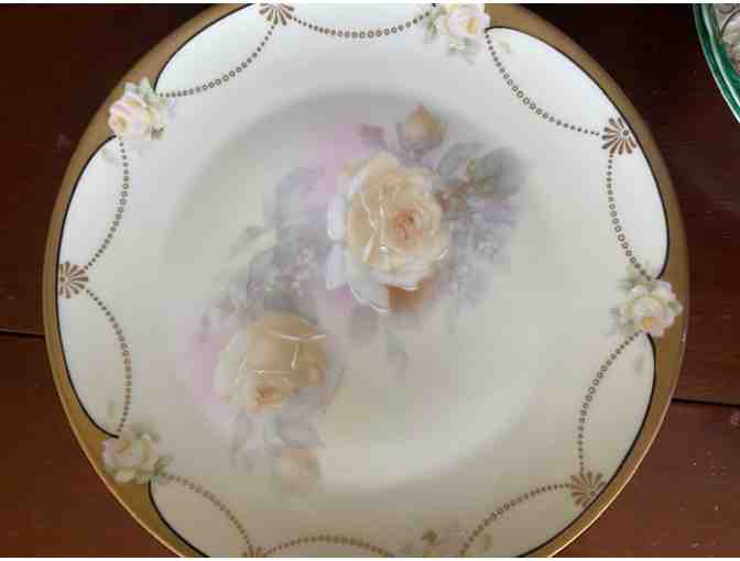 Assorted China, 6 styles, 12 plates.