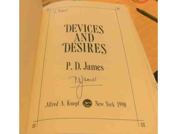 P.D. James' 'Devices and Desires: An Adam Dalgliesh Mystery' (SIGNED)