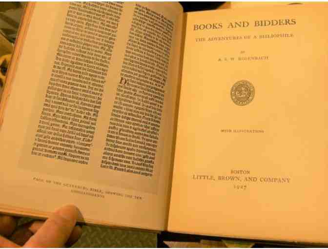 'Books and Bidders: The Adventures of a Bibliophile' by A. S. W. Rosenbach (SIGNED)