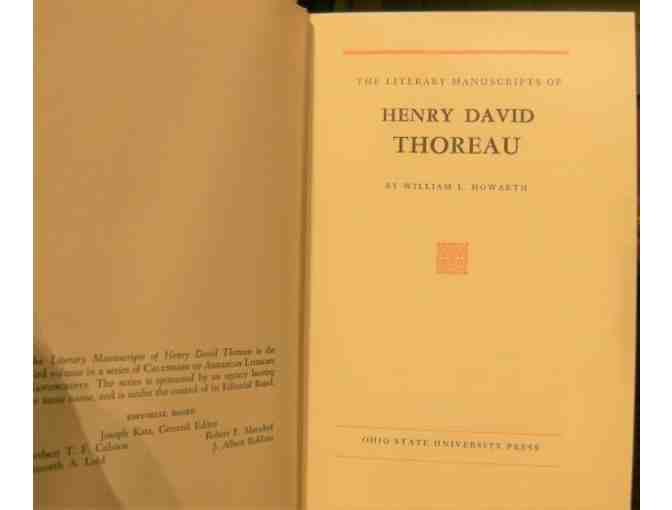 'The Literary Manuscripts of Henry David Thoreau' by William L. Howarth (1974)