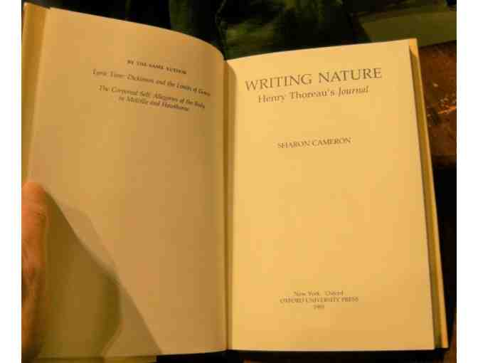 'Writing Nature: Henry Thoreau's Journal,' by Sharon Cameron (1985)