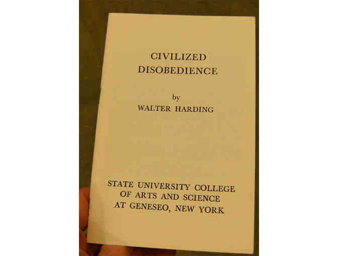 Civilized Disobedience Speech / Essay by Walter Harding (1968)