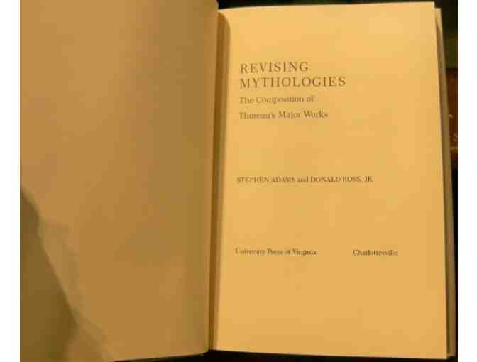 'Revising Mythologies: The Composition of Thoreau's Major Works' by Adams and Ross (1988)