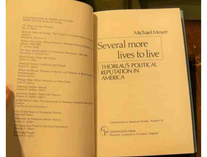 'Several More Lives to Live: Thoreau's Political Reputation' by Michael Meyer (1977)