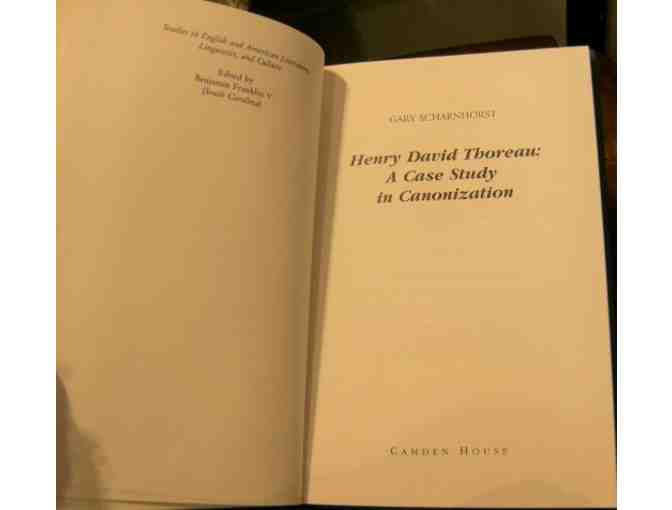 'Henry David Thoreau: A Case Study in Canonization' by Gary Scharnhorst (1993)