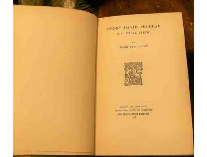 'Henry David Thoreau: A Critical Study' by Mark Van Doren (1916)