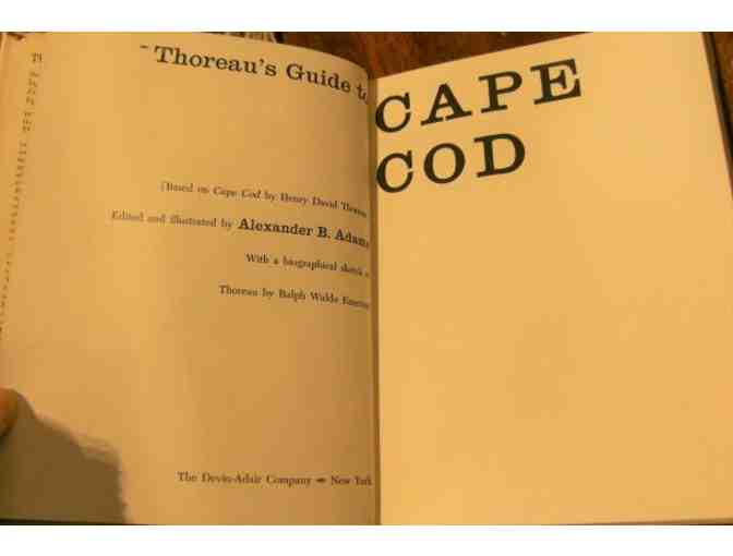 'Thoreau's Guide to Cape Cod' edited by Alexander B. Adams (1962, SIGNED)
