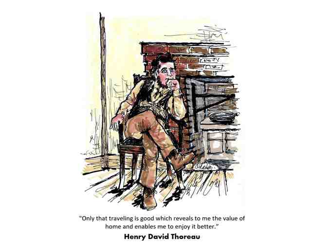 Box of 6 Thoreau-Inspired Greeting Cards (first set) - Marianne Orlando