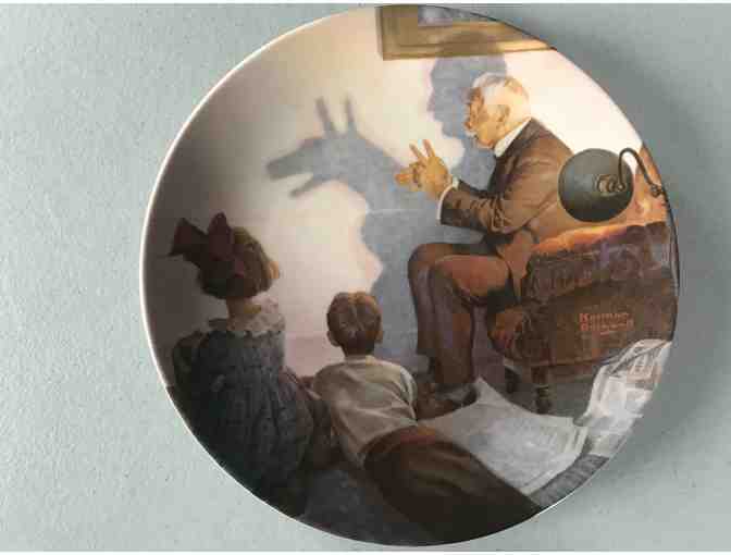 Norman Rockwell Collector Plate, 'The Shadow Artist,' 1987