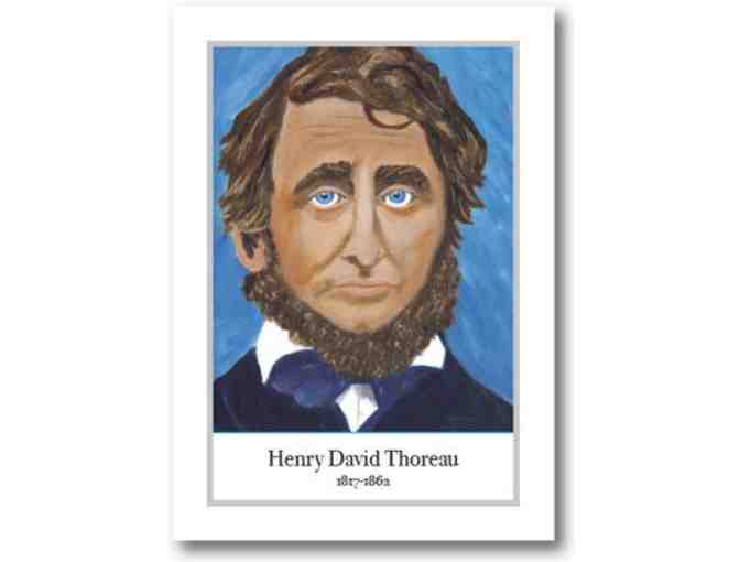 Thoreau print & notecards by children's book author/illustrator, Donna Marie Przybojewski