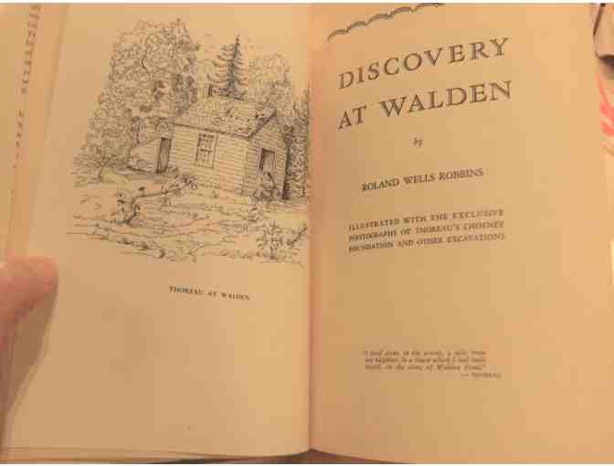 Set of Walden house plans with 'Discovery at Walden' SIGNED BY ROLAND ROBBINS