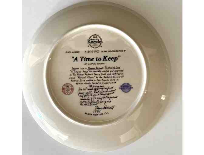 'A Time to Keep' Norman Rockwell Limited Edition Collector's Plate