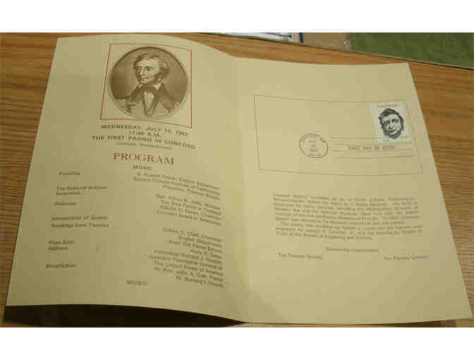 1967 Thoreau Commemorative Stamp Ceremony brochure