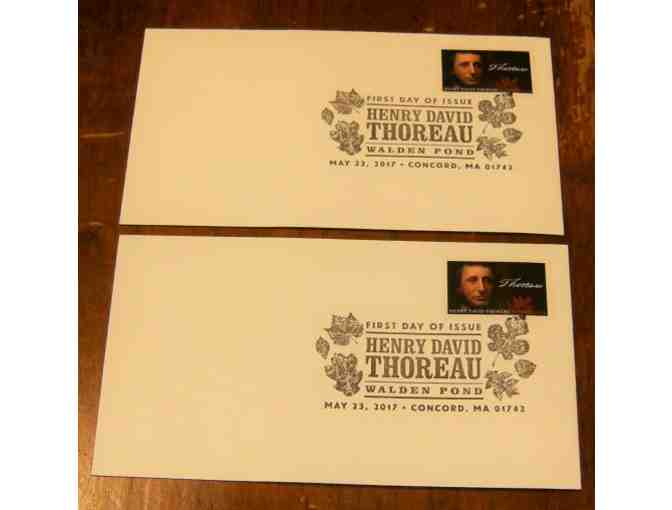 2017 Bicentennial Thoreau stamp First Day of Issue (two)