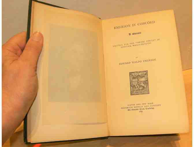 Emerson in Concord, A Memoir, by Edward Waldo Emerson (1889)