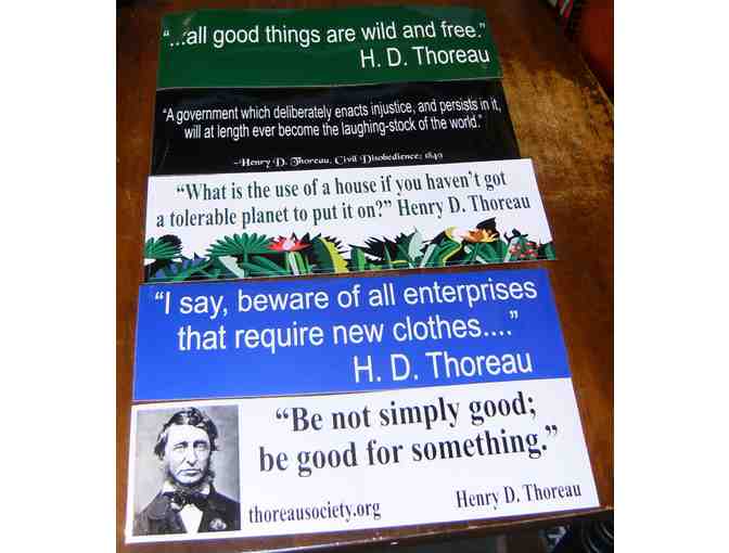 11 Bumper Stickers with Thoreau Quotes