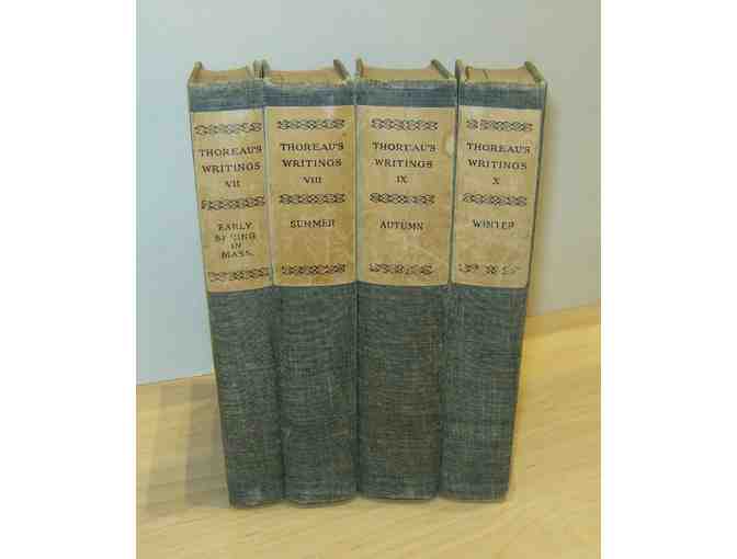 Set of 4 Seasonal Volumes of Thoreau's Journal, ed. by HGO Blake, 1884-1893