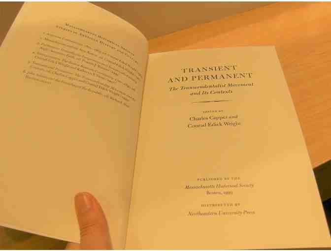 Transient and Permanent: The Transcendentalist Movement and Its Contexts (1999)