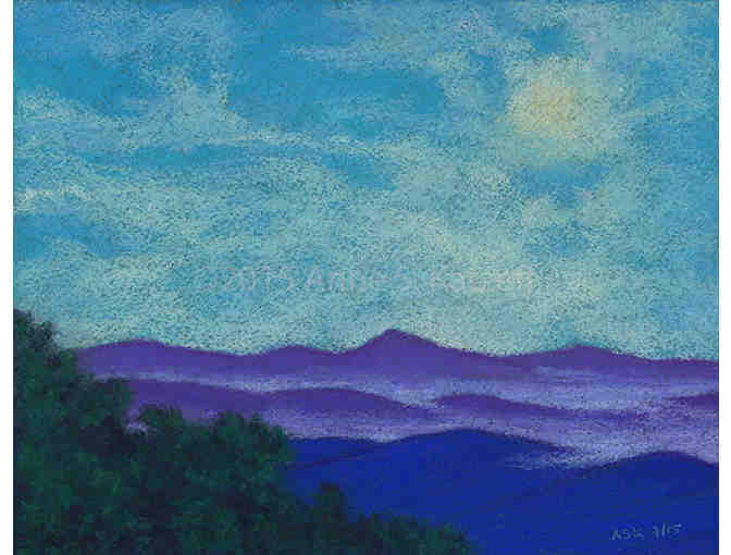 Blue Ridge's Mist 1, a pastel painting by Anne Katzeff - Photo 1