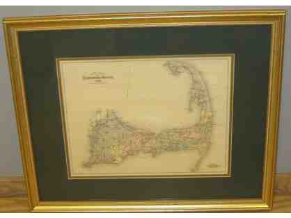 1880 Map of Barnstable County, Mass., Cape Cod (FRAMED REPRINT)